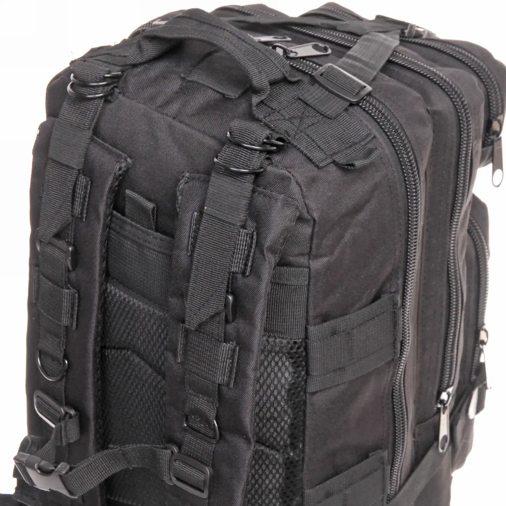 Рюкзак туристический 25л, цвет черный,D4