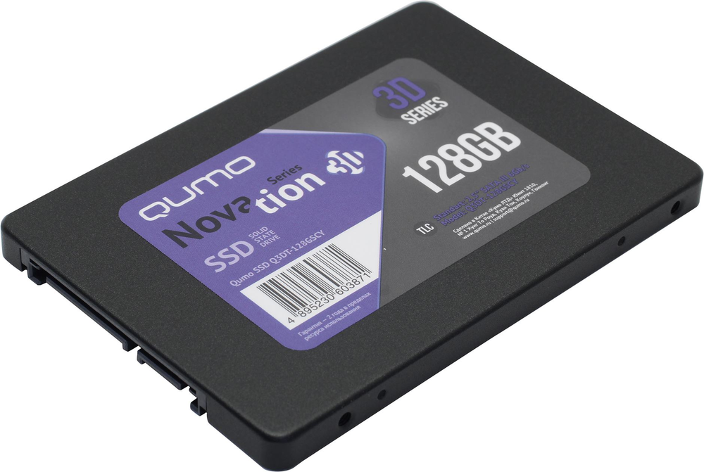 Накопитель SSD 128 Gb SATA 6Gb/s QUMO Novation 2.5" 3D TLC