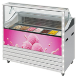 Витрина для мороженого Carboma IC72 SL 1,3-1 брендированная