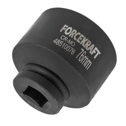 Головка ударная глубокая 1'', 76мм (6гр) FORCEKRAFT FK-48510076