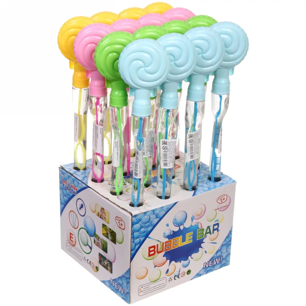 Мыльные пузыри «Леденец» 44 см, с подсветкой, микс цветов