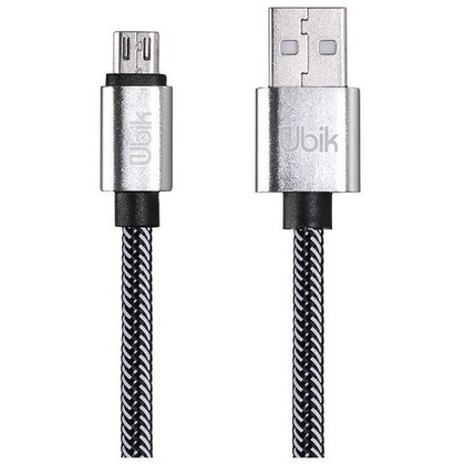 Кабель 1m USB/Micro 3A UM01W Ubik white