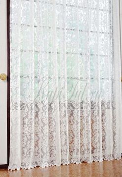 Штора Тирол (кремовый жаккард ришелье)