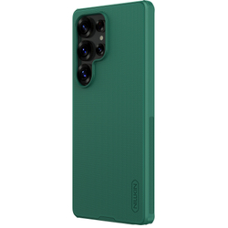 Чехол зеленого цвета (Dark Green) от Nillkin c MagSafe для Samsung Galaxy S25 Ultra, серия Super Frosted Shield Pro Magnetic Case