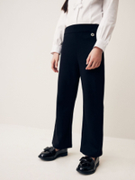 Брюки школьные без застежки для девочки Next Q76-874, 2 шт., Черный