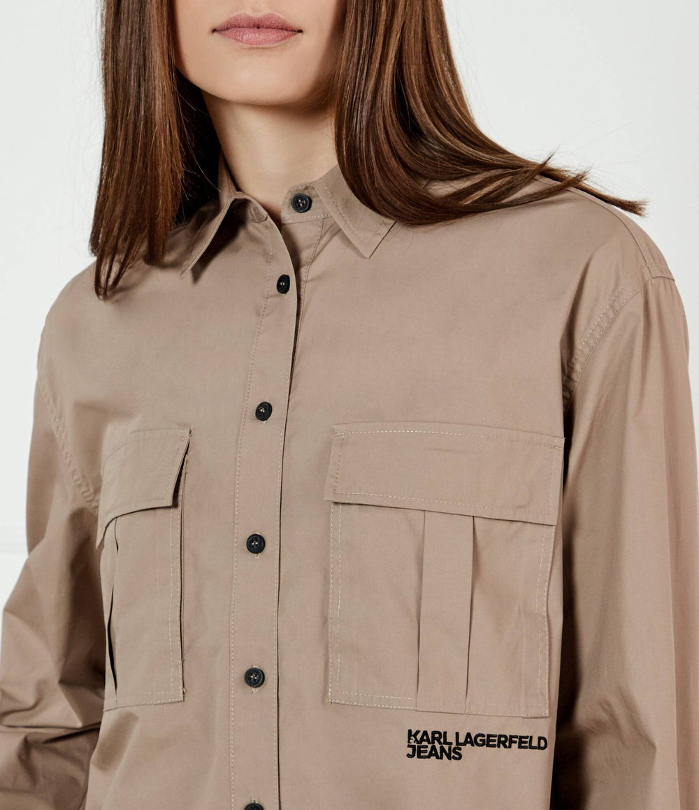 Рубашка Karl Lagerfeld Jeans - бежевый(A1W11032)