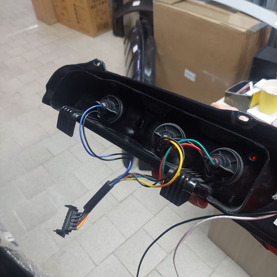 Задние фонари black для Fiat Seicento