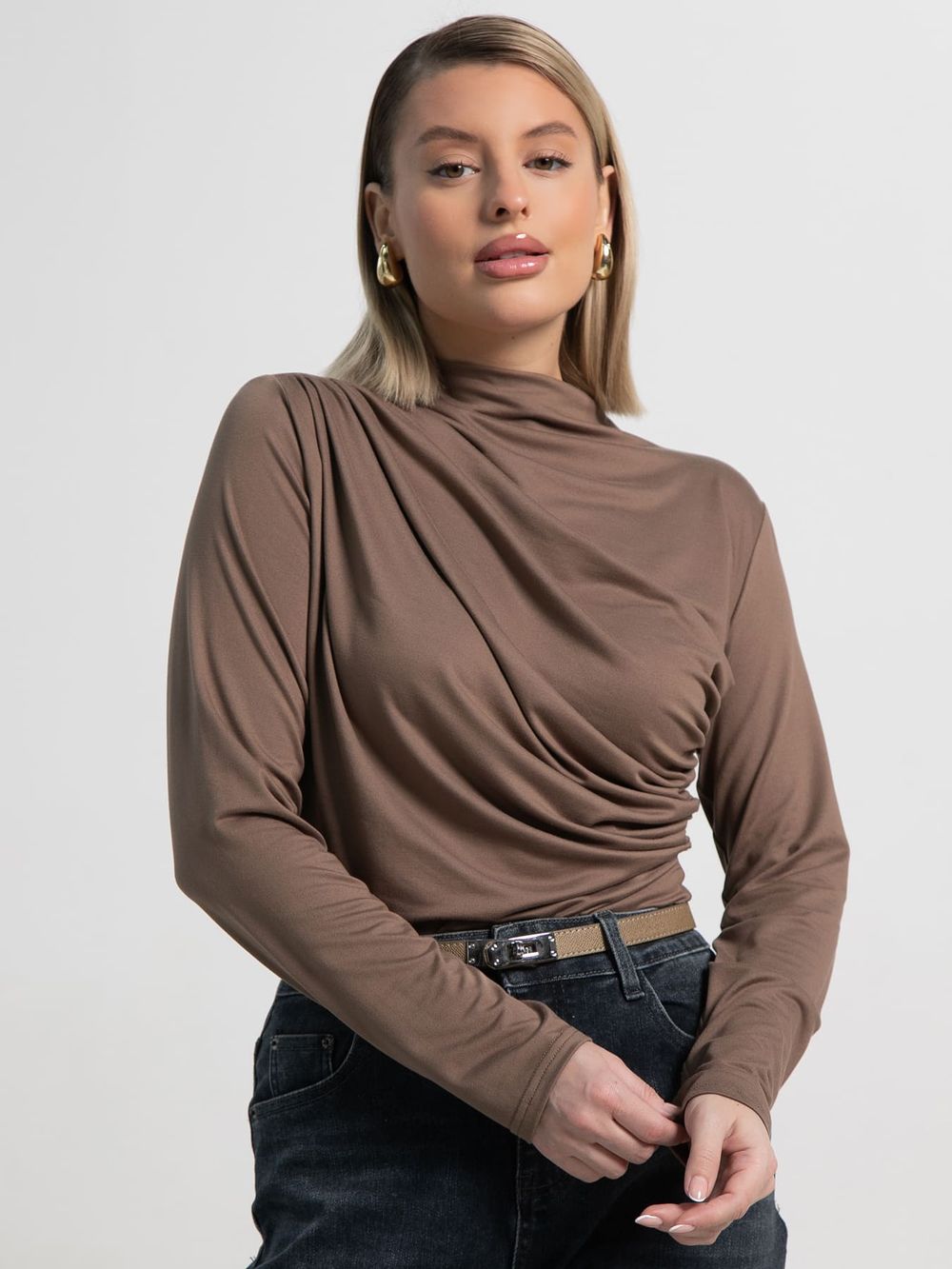 Лонгслив Тайна сердца (коричневый) Б15510-7М LT Collection