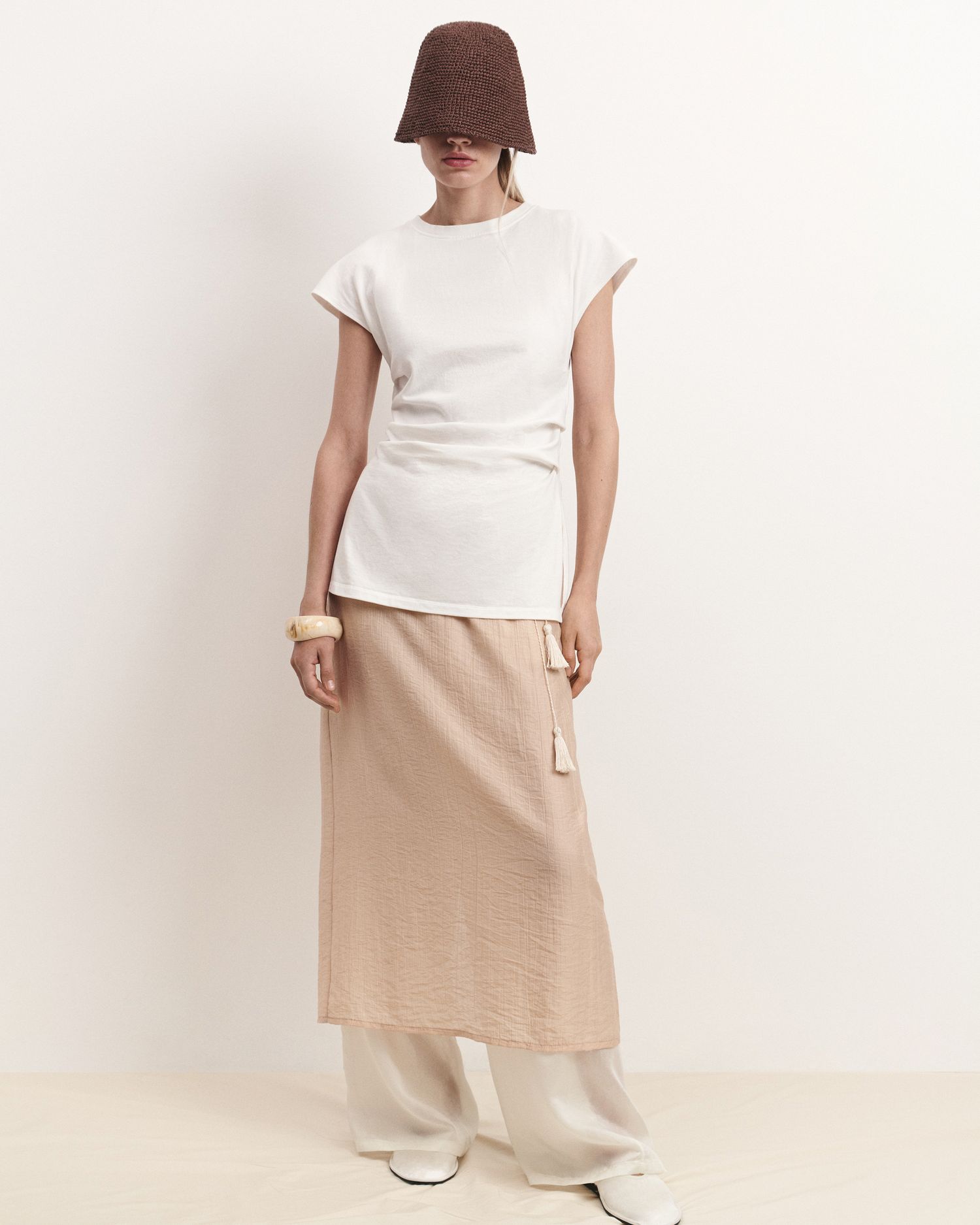 Топ с драпировками