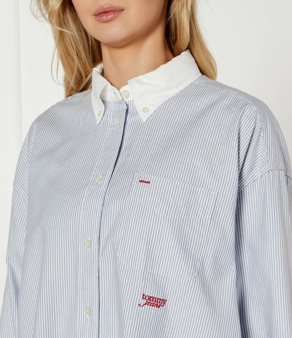 Рубашка Tommy Jeans - голубой(DW0DW20209)