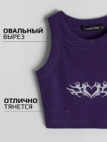 Летний кроп топ трикотажный детский