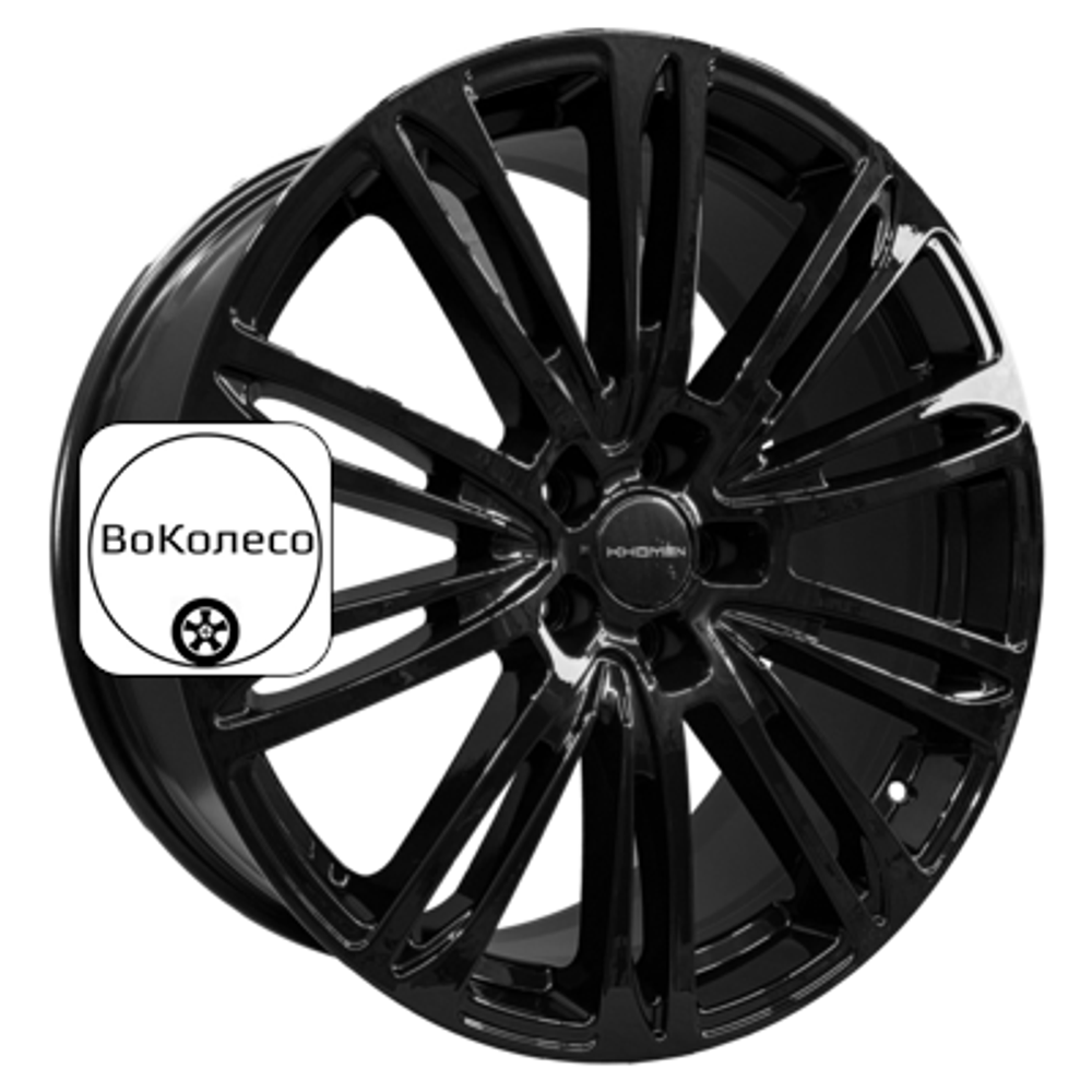 8x20/5x108 ET46 D63,4 KHW2017 (Tugella New) Black Khomen Wheels