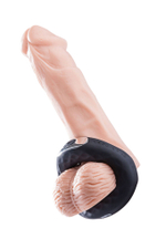 Черное эрекционное виброкольцо Vibro Spanning (Цвет: черный)