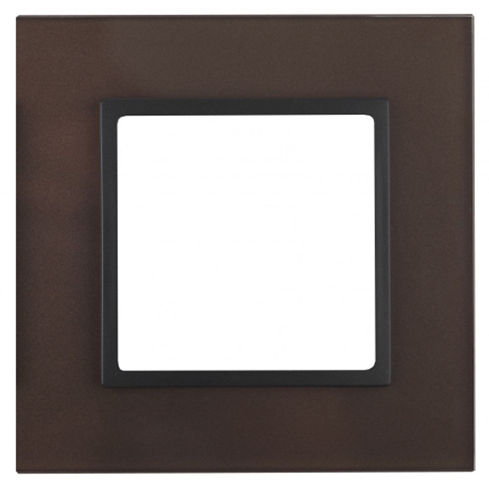 14-5101-13 ЭРА Рамка на 1 пост, стекло, Эра Elegance, бронза+антр