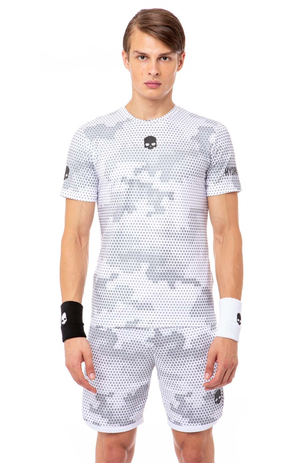 Мужская теннисная футболка Hydrogen Tech Camo Tee - белый