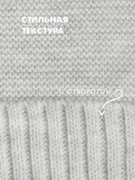 Шапка и снуд вязаная демисезонная для детей