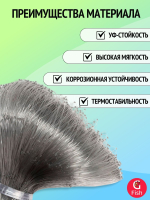 Сетка строительная CRYSTAL леска, толщина 0,15 мм, ячея 20 мм, высота 1,2 м кукла