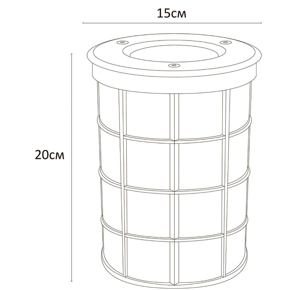 Тротуарный светильник Arte Lamp A6014IN-1SS