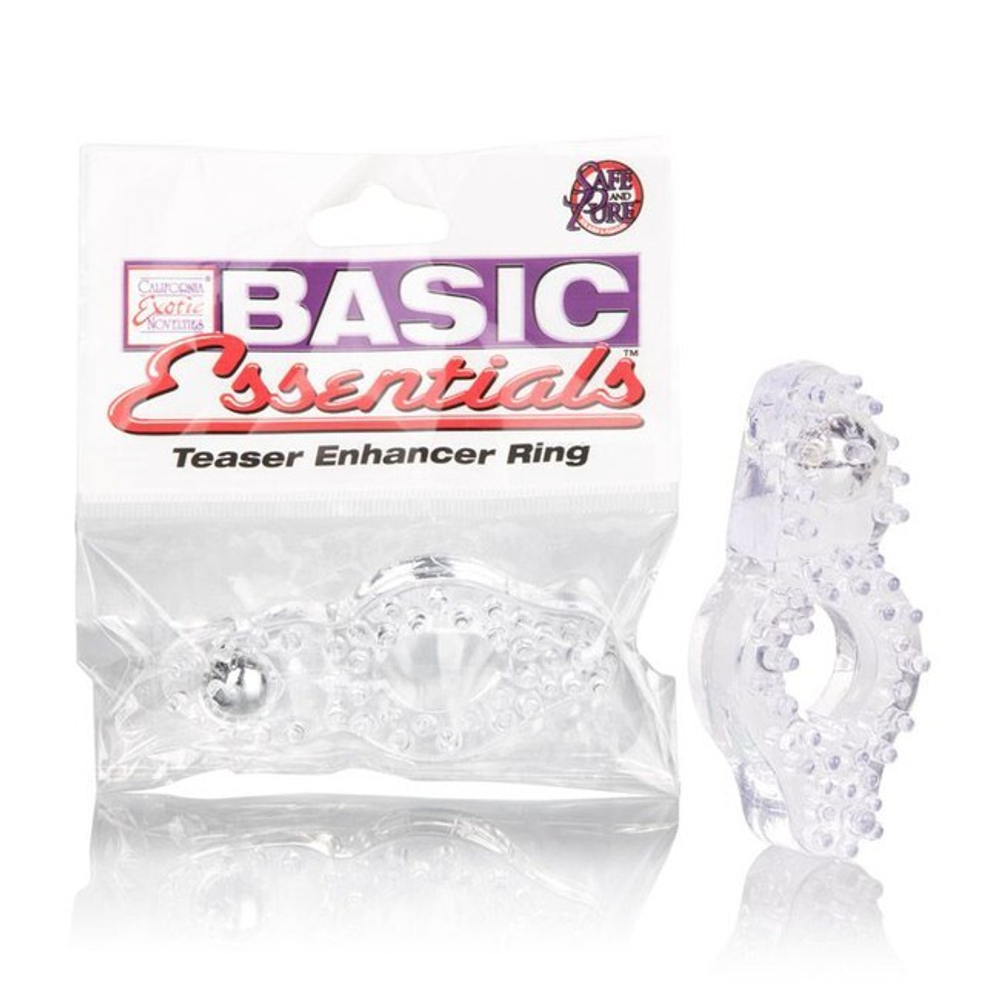 Эрекционное кольцо Basic Essentials® Teaser Enhancer Ring стимулирующее прозрачное (Цвет: прозрачный)