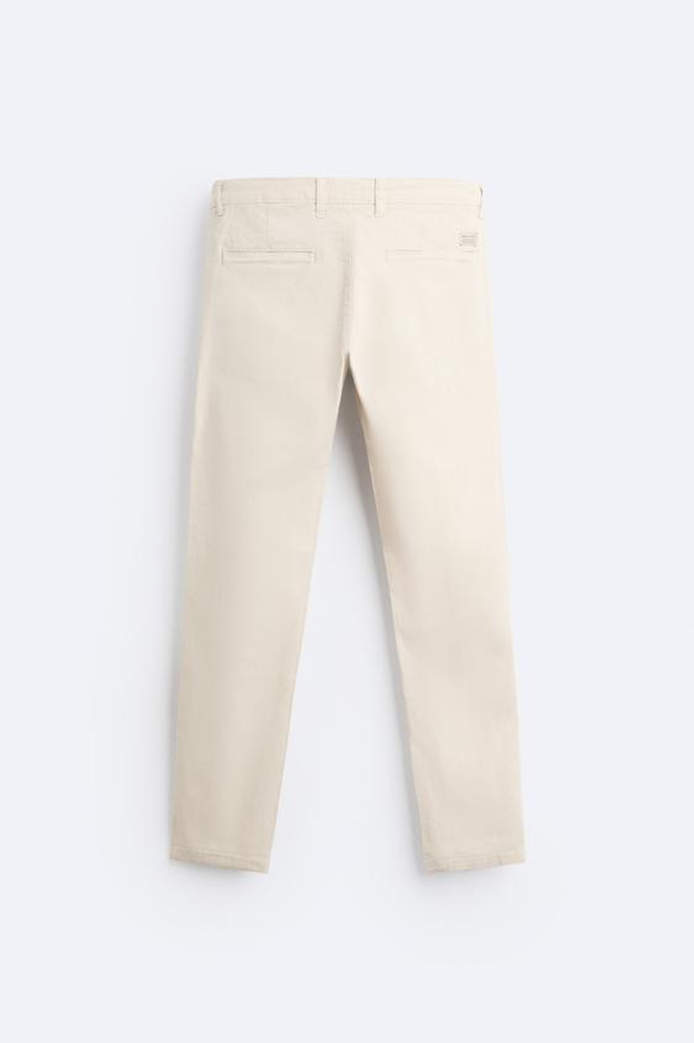 ZARA БРЮКИ ЧИНОС SKINNY FIT, ЭКРЮ