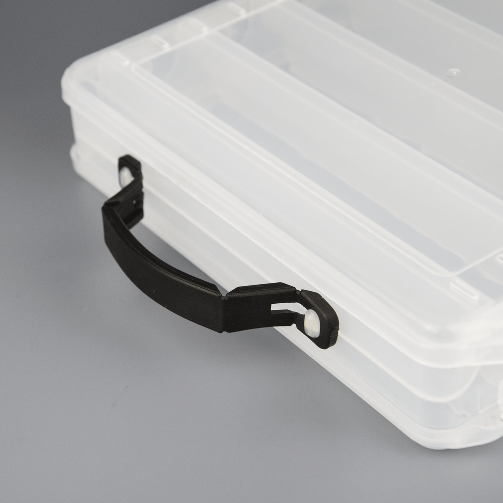 Коробка для воблеров двусторонняя 9+9 отделений (340х220х50мм)