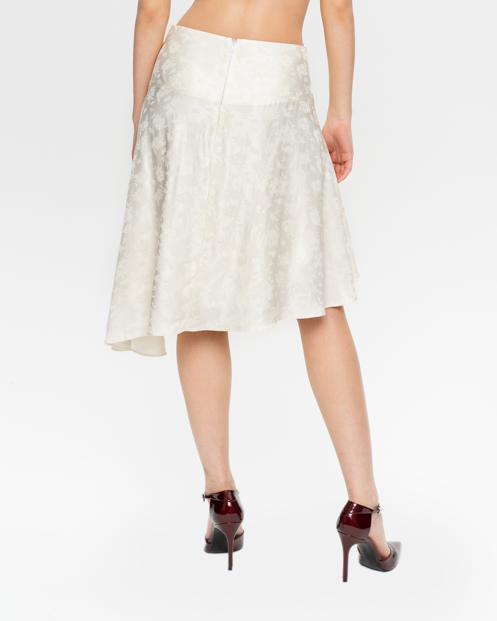 Асимметричная юбка миди из вискозы