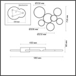 Потолочная светодиодная люстра Lumion NORBERT 5254/99CL