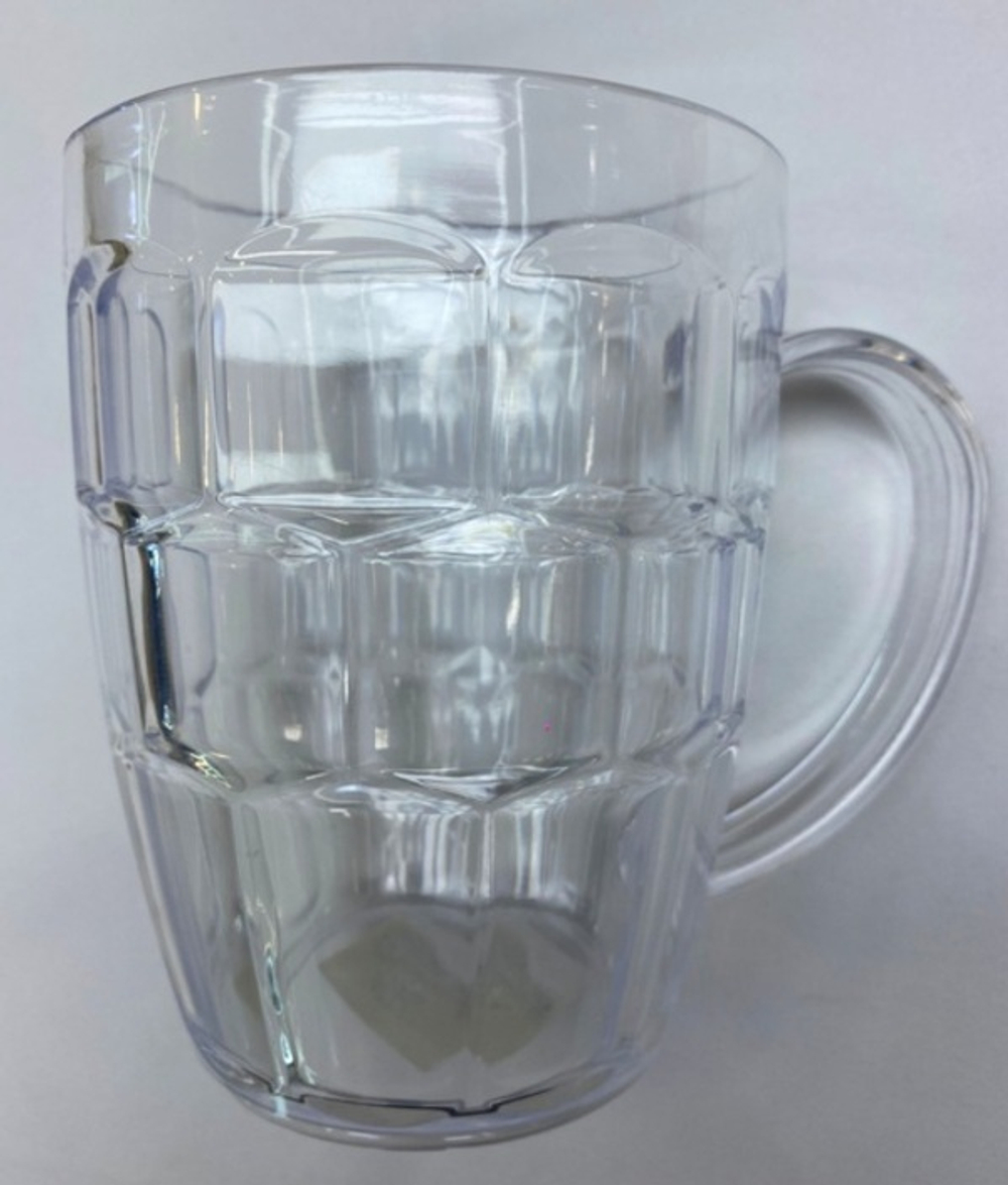 Кружка пластиковая 600мл «Пивная», микс цветов