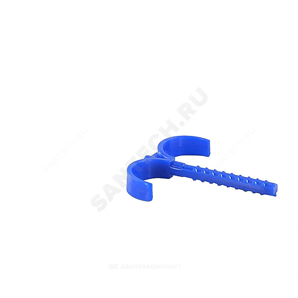 Крюк двухсторонний L=8см для труб Дн 10-32 в/к дюбель VALFEX 10162002