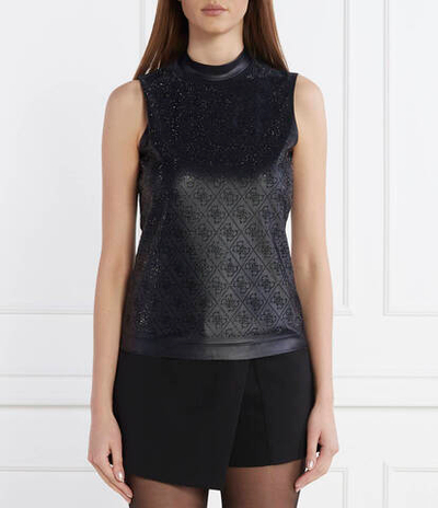 Топ GUESS - черный(W4RP48 KC390)