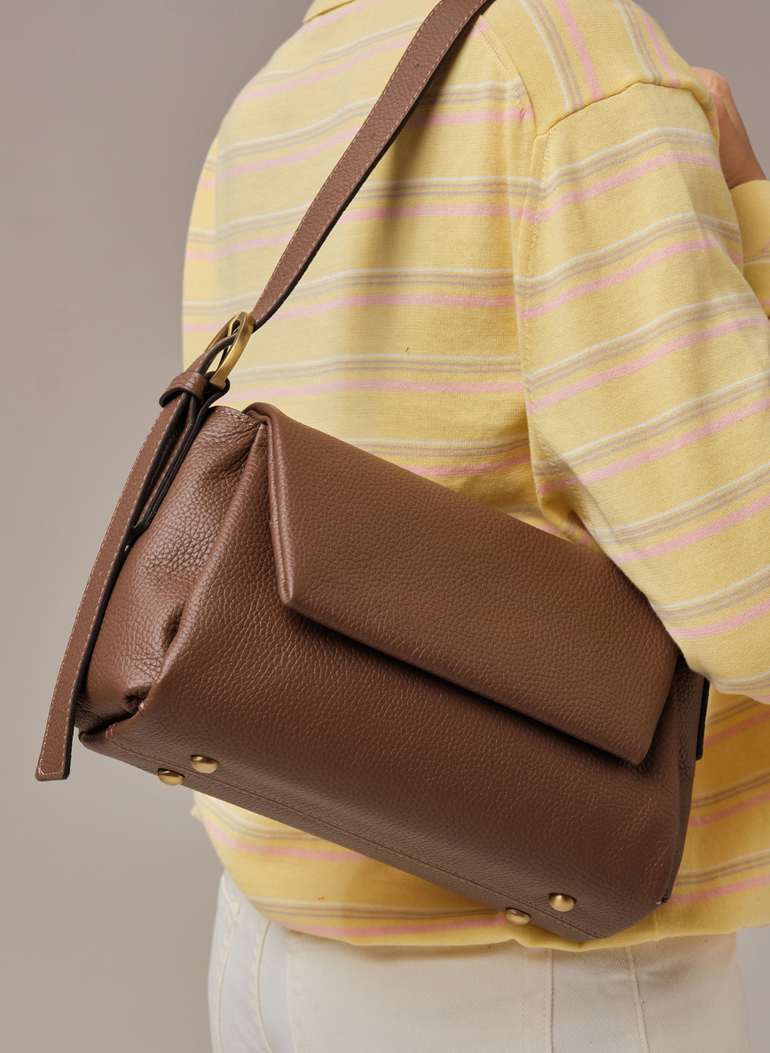 Кожаная сумка Nova DBR 31391 коричневый какао