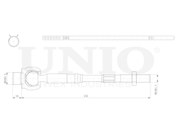 Тяга рулевая UNIO SSP-30009