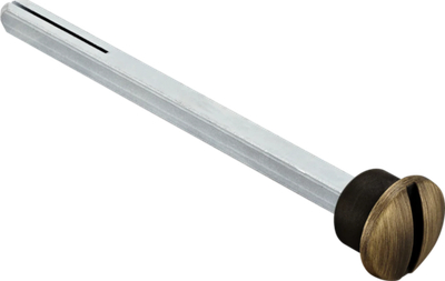 Четырехгранник 110мм с кнопкой LUX-SPINDLE-WC кофе