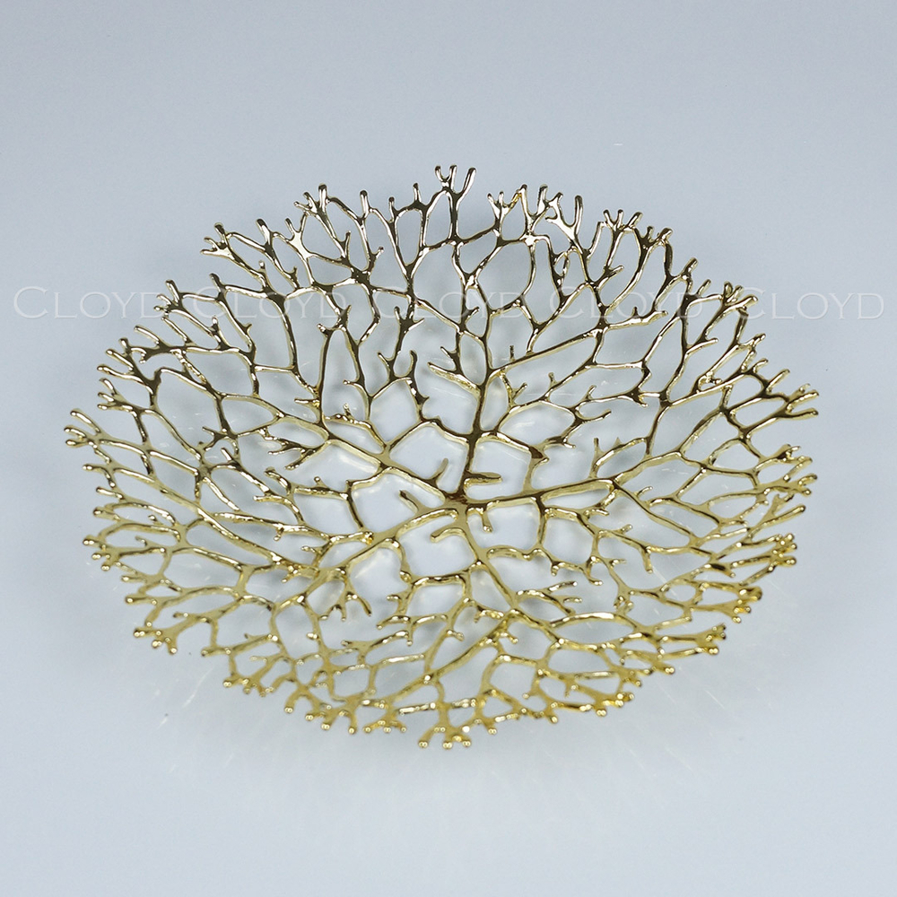 Ваза Cloyd MALACCA Vase / Ø22 см - золото (арт.50162)