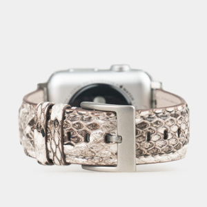 Ремешок для Apple Watch 44/45/46 mm из кожи питона, натурального цвета