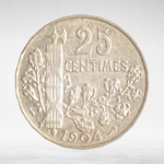 France, 25 Centimes 1904 - A. Patey, VF