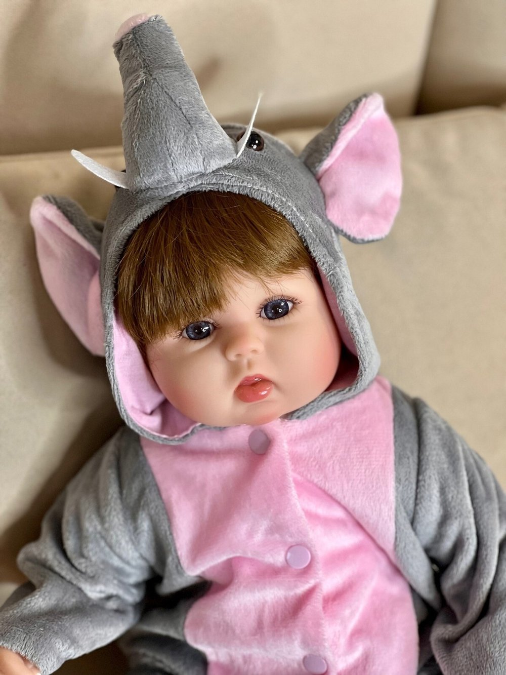 Кукла Реборн мягконабивная 40см в пакете (FA-017)