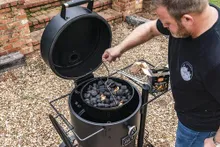 Угольный гриль-коптильня Oklahoma Joe's Drum Bronco Pro Black, Ø 54 см