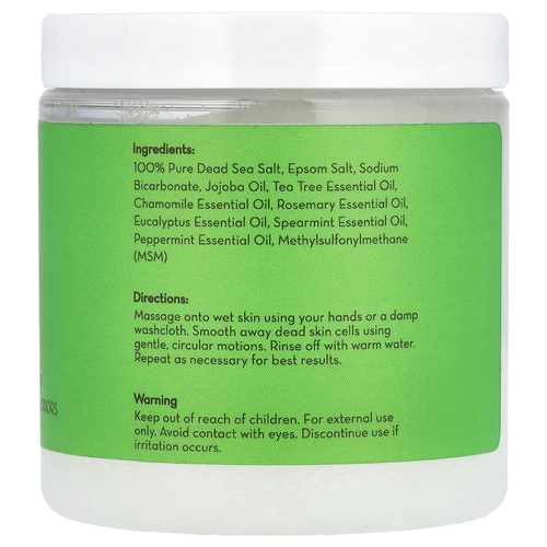 Pure Body Naturals, Скраб для ног, масло чайного дерева, 340 г (12 унций)