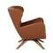 Крутящееся кресло Angel Cerda 5038, коричневая кожа