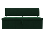 Диван кухонный прямой Стоун, Зеленый, Велюр, 107239