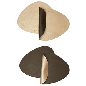 Набор из 4-х двухсторонних сервировочных салфеток drop, 33х41 см, коричневый/карамельный