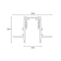 Трек встраиваемый Hesby Lighting ElDeko 0061