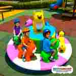 Электрическая карусель детская 4KIDS "Собачки"