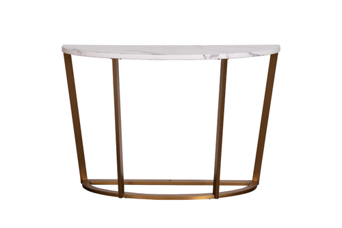 33FS-CST20C05-BBS Консоль иск.мрам.Pearl White/мат.зол.120*40*80