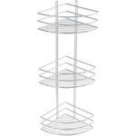 Полка корзина Fixsen угловая, трехэтажная, хром (FX-710-3)