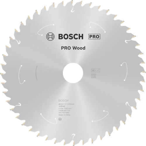 Циркулярный диск по дереву 216x1,7x30 мм Wood Cordless PRO T48 2608837723