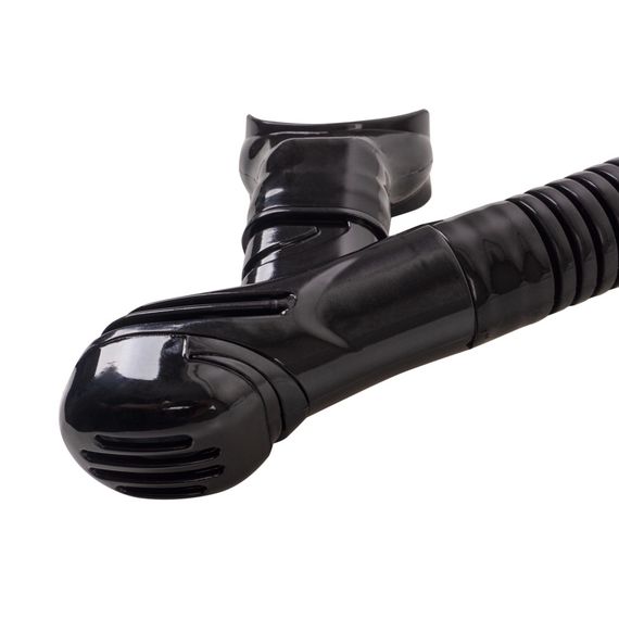 Трубка Scorpena K2 c двумя клапанами прямая черная