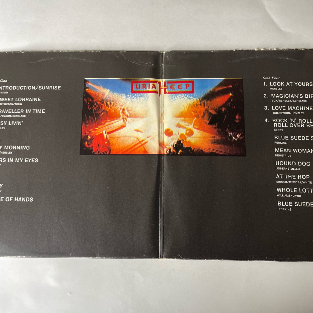Винтажная виниловая пластинка LP Uriah Heep Live (Россия 1994)