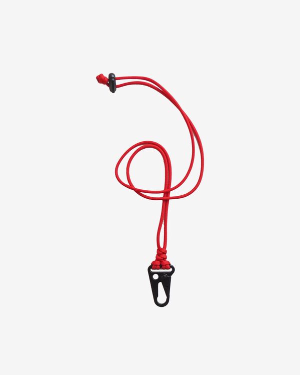 Брелок Черный Матовый Шея Красный - фото 1